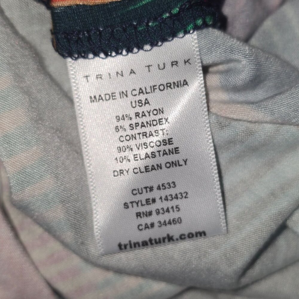Trina Turk Rainbow Desert Strapless Maxi Dress Sz M - Picture 11 of 11